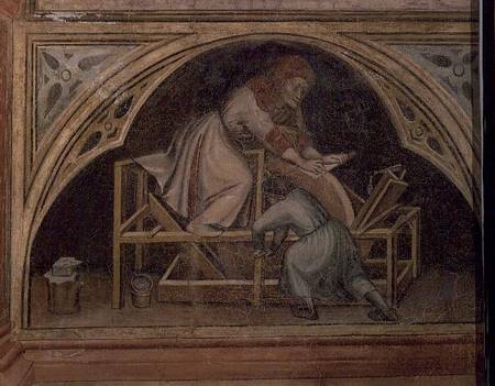 The Knife Grinder, from 'The Working World' cycle after Giotto von Nicolo & Stefano da Ferrara Miretto