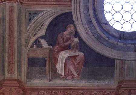 The Toilet, woman combing her hair, after Giotto von Nicolo & Stefano da Ferrara Miretto