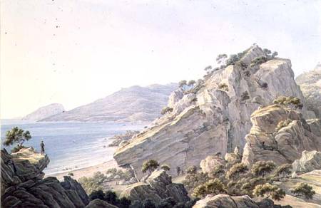 View of the Crimean coast near Oreanda von Nikanor Grigor'evich Chernetsov