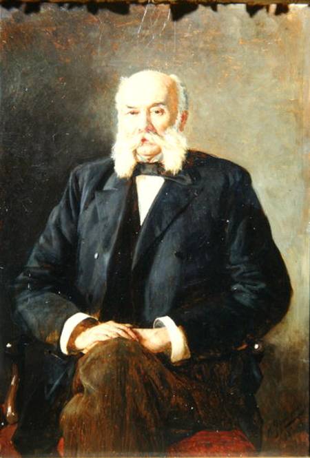 Portrait of Ivan Gontcharov von Nikolai Aleksandrovich Yaroshenko
