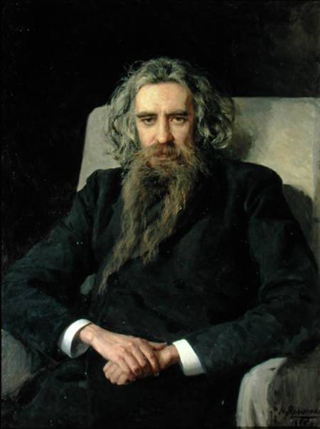 Portrait of Vladimir Sergeyevich Solovyov (1853-1900) von Nikolai Aleksandrovich Yaroshenko