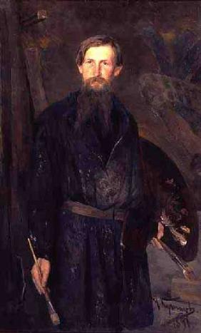 Portrait of Victor Mikhailovich Vasnetsov (1848-1926) 1891