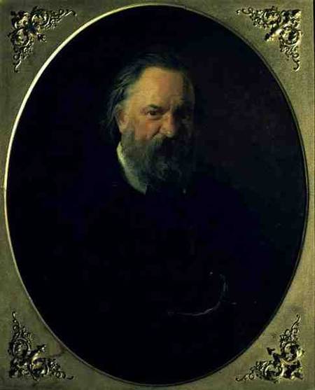 Portrait of Aleksandr Ivanovich Herzen (1812-70) von Nikolai Gay