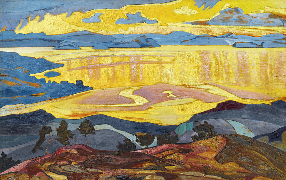 Vor dem Regen von Nikolai Konstantinow Roerich