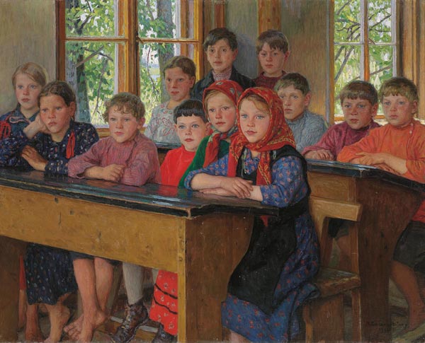 Das Klassenzimmer von Nikolai P. Bogdanow-Bjelski