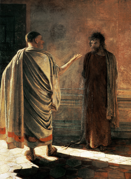 What is Truth? (Christ and Pilate) von Nikolai Nikolajewitsch Ge