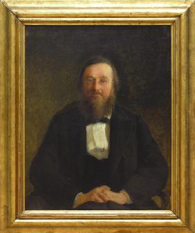 Porträt des Historikers Nikolai I. Kostomarow (1817-1885) 1870