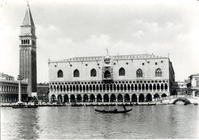 View of Palazzo Ducale and the Campanile of S. Marco (b/w photo) 19th