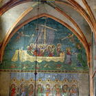 Peter's Ship: Storm on Lake Tiberias, after Giotto's 'Naviglia' (wall painting) see:106074 for detai C19th