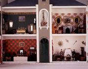 'Cairngorm Castle', a Scottish baronial style dollshouse, interior view, English (mixed media) (see 1790