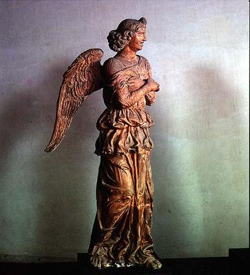 Angel from an Annunciation scene, statue by the School of Mantua (terracotta) von 
