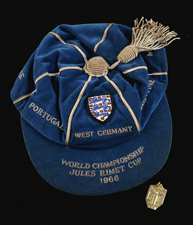 A Continental Gold World Cup Winner''s Medal And A Blue England World Cup 1966 International Cap Awa von 