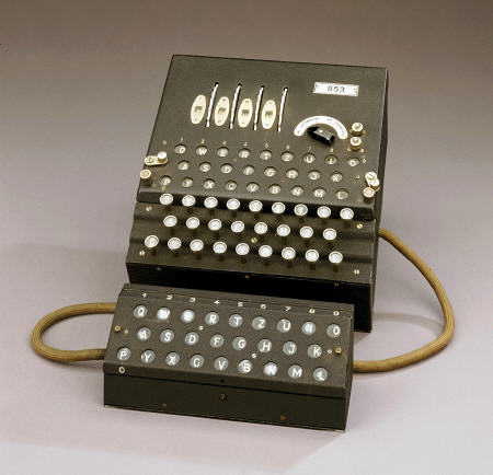 A German Enigma Machine, Numbered 853 von 