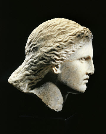 A Greek Marble Female Head In Profile von 