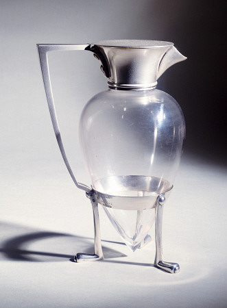 A Hukin And Heath ''Crow''s Foot''  Electroplate  And Glass Decanter  Designed By Christopher Dresse von 