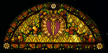 A Leaded And Plated Favrile Glass Window By Tiffany Studios von 