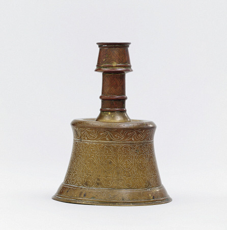 An Early Ottoman Cast Brass Candlestick Turkey, Late 15th Century von 