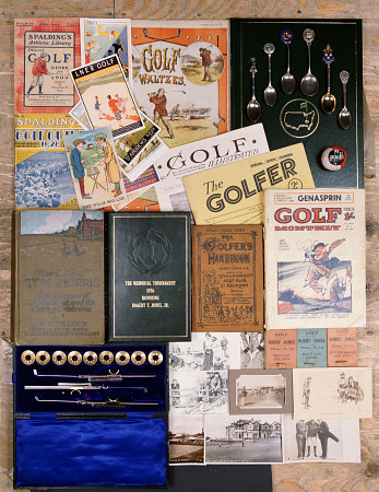 A Selection Of Golfing Memorabilia Including Photographs, Postcards And Books von 