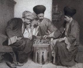 A.Bida, Drei Tuerken beim Schachspiel