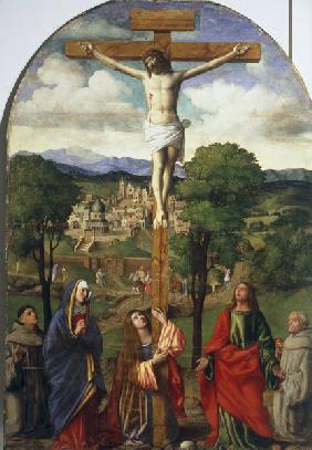 A.Donato, Christus am Kreuz m.Heiligen