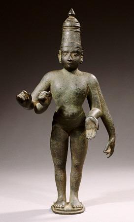 A South Indian, Vijayanagar, Bronze Figure Of Probably Rama
