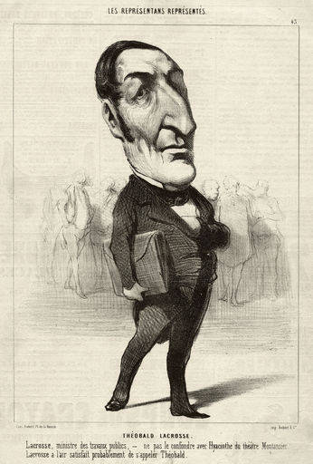 B.Th.J.Lacrosse / Karikatur v.Daumier von 
