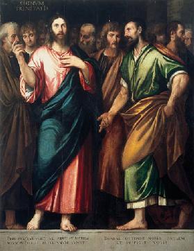 Bonifazio Veronese, Christus u.Juenger