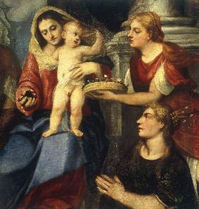 Bonifazio Veronese, Maria mit Hlgen.