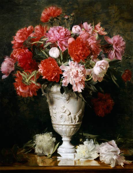 Peonies In A Vase On A Table von 