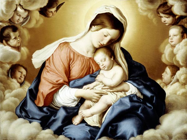 The Madonna And Child In Glory With Cherubs von 