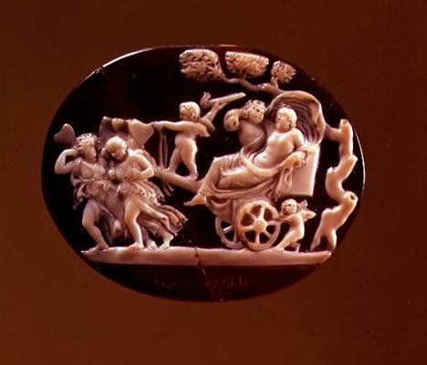 Cameo of Dionysus on a chariot pulled by Pysche, 1st century BC (onyx and sardonyx) von 