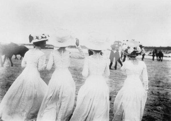 Damenmode/ Beim Pferderennen 1908/Haeckel von 