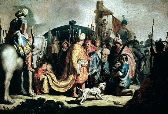 David Offering the Head of Goliath to King Saul von 