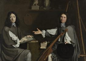 Doppelporträt der beiden Künstler 1654