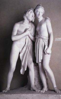 Daphnis and Chloe, sculpture by Ulisse Cambi (1807-95) (marble) von 