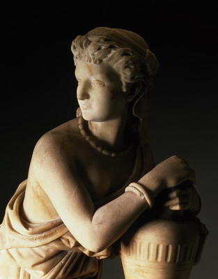 Detail of a statue of Rebecca von 