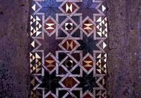 Detail of the door, 12th century (mosaic) 15th