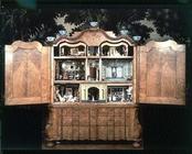 Doll's house cabinet made by Sara Ploos van Amstel (d.1760) 1743 (walnut veneer on oak) 16th