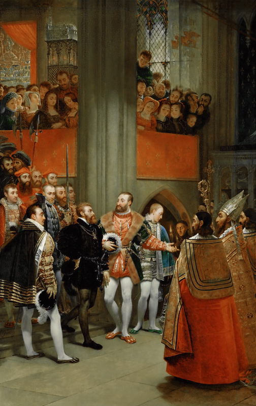 Franz I. u. Karl V. in St.-Denis  1540 von 