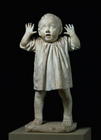 First Steps, statue of a child walking by Adriano Cecioni (1838-66) (plaster) 18th