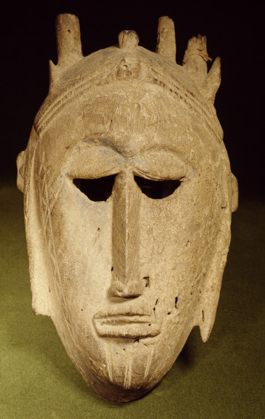 Gehoernte Maske, Bamana, Mali / Holz von 