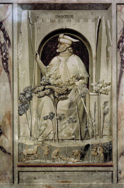 Giotto, Injustitia von 