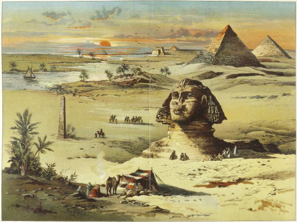 Giseh, Sphinx u.Pyramiden von 