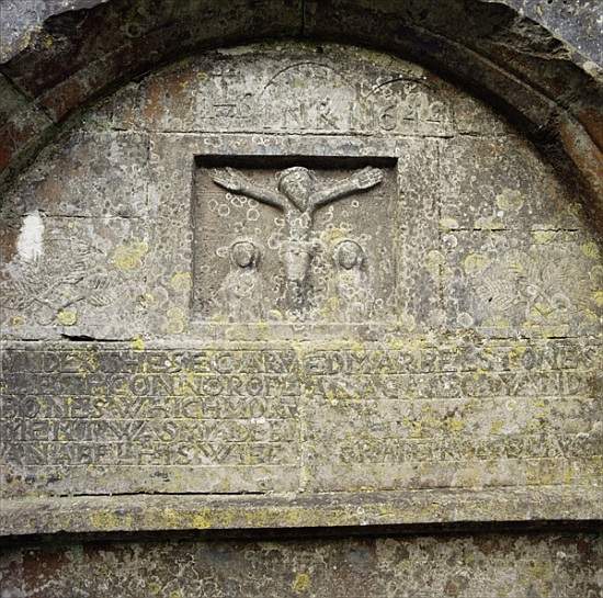 Gravestone from Killinaboy Church, from 1644 von 