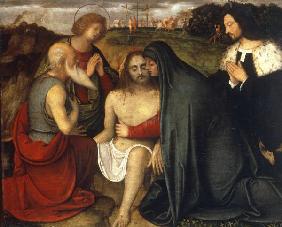 Giov.Agostina da Lodi, Pieta mit Hlgen.