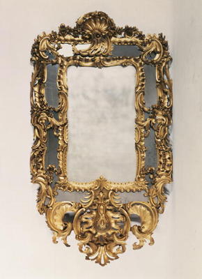 George II carved giltwood mirror, mid 18th century von 