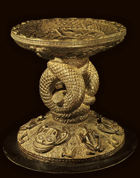 Hocker, Benin, Nigeria / Bronze von 