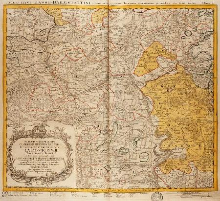 Hessen-Darmstadt, Landkarte 1751