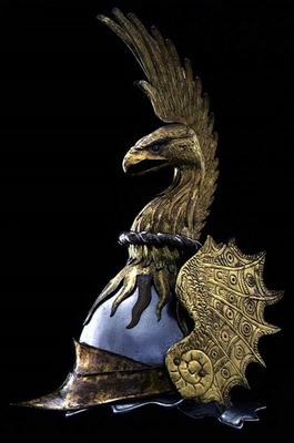 Helmet with an eagle's head, Italian von 