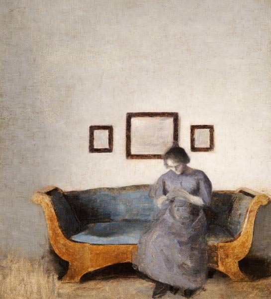 Ida Hammershoi Sitting On A Sofa von 